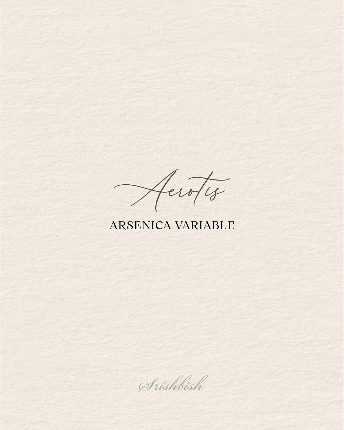 Cursive and serif typography displayed on a textured off-white paper background.
